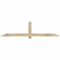 Ekena Millwork Eugene Rough Sawn Timber Gable Bracket, Douglas Fir, 84"W x 21"H x 4"D x 4"F, 6/12 Pitch GBW084X21X0404EUG00RDF - alternate 1